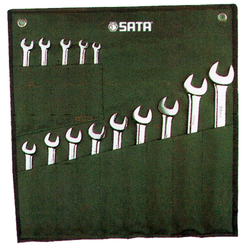SATA 09026 Combination Wrench Set 14pc, 8mm-24mm, Metric, 3kg,